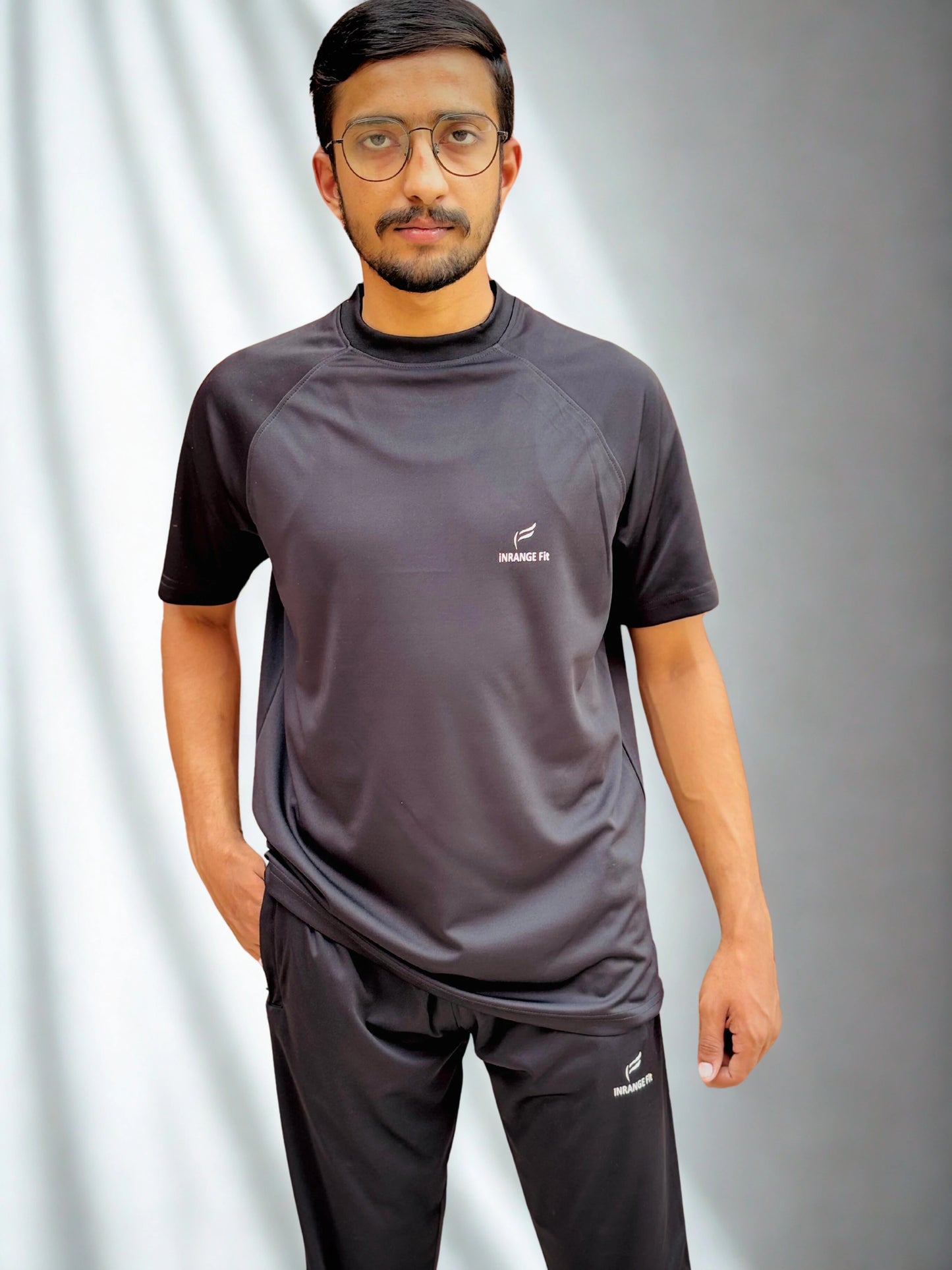 Lightweight Microfiber Track Suit Black– Summer Comfort
