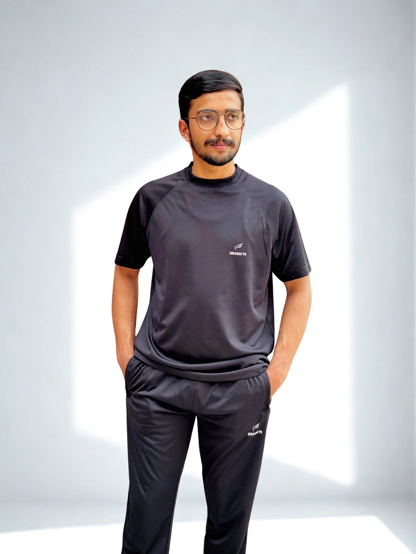 Lightweight Microfiber Track Suit Black– Summer Comfort