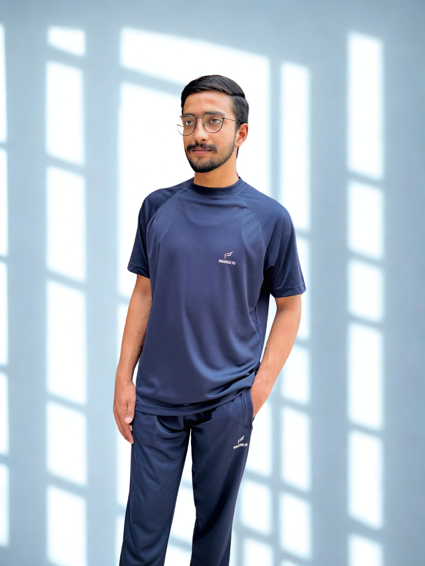 Microfiber Track Suit Navy Blue – Summer Comfort